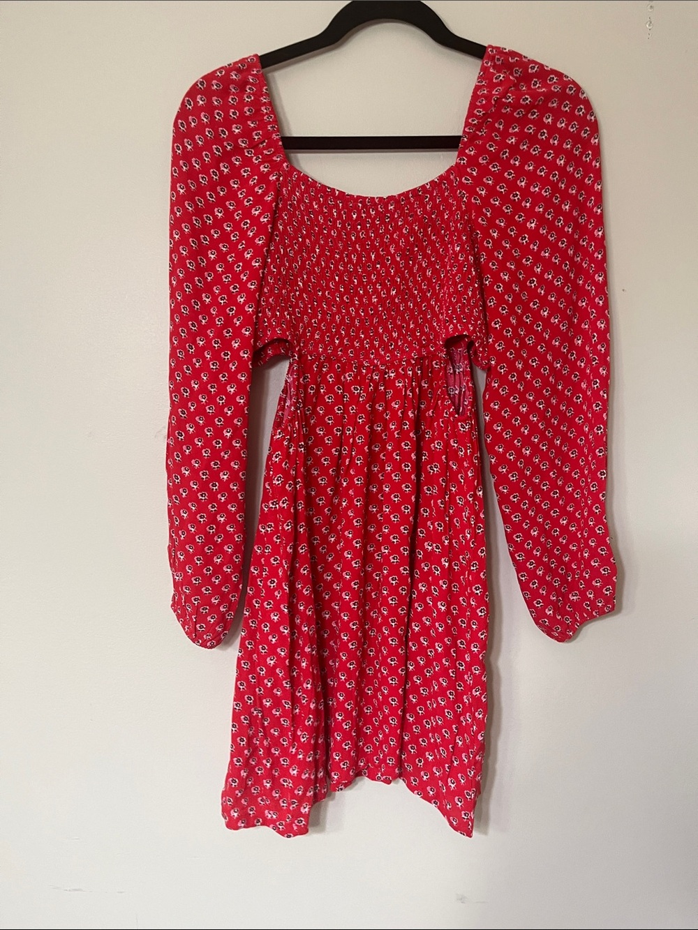 NWTAmerican Eagle Outfitters Red Printed Midi Dress - Picture 4 of 4